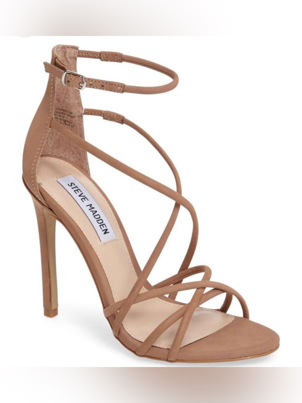 Steve Madden Nude/Tan Multi-Strap High Heel Sandals
